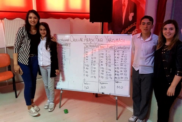 SULTANHANI'NDA ORTAOKULLAR ARASI BİLGİ YARIŞMASI DÜZENLENDİ