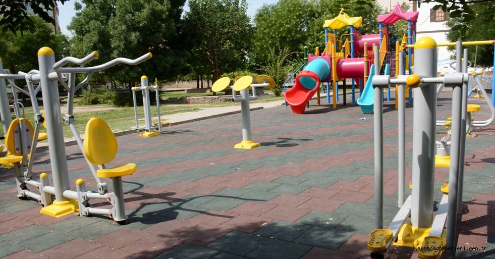 OYUN PARKLARI VE SPOR ALETLERİYLE PARKLAR YENİLENİYOR AKSARAY