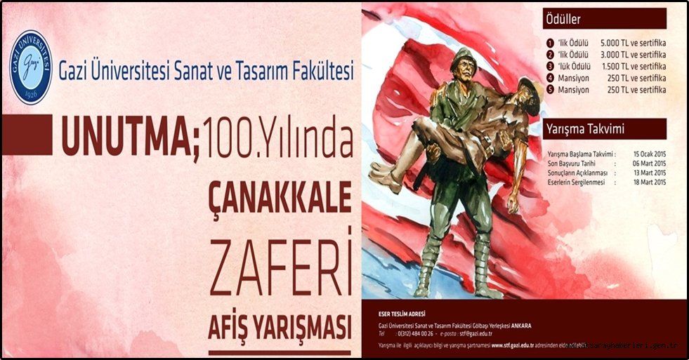 100. YILINDA ÇANAKKALE ZAFERİ AFİŞ YARIŞMASI