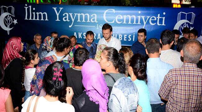 AKSARAY İLİM YAYMA CEMİYETİNDEN ÖRNEK DAVRANIŞ