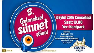 KIRŞEHİR SÜNNET ŞÖLENİ'NİN BU YIL 8 İNCİSİ GERÇEKLEŞTİRİLECEK