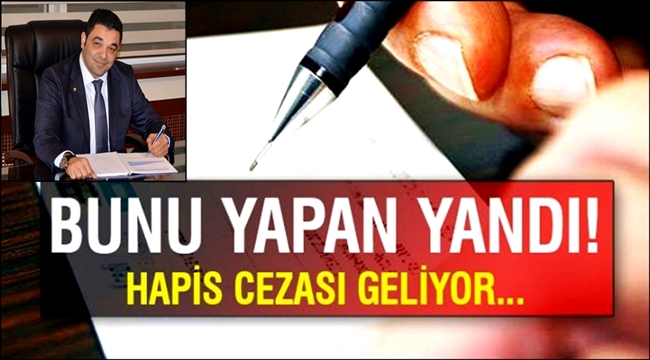 KOÇAŞ'DAN UYARI ''KARŞILIKSIZ ÇEKE HAPİS CEZASI'' GELDİ