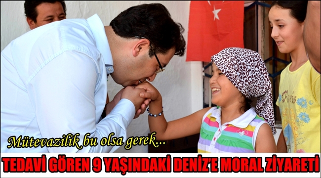 YAZGI AİLESİNDEN TEDAVİ GÖREN 9 YAŞINDAKİ DENİZ’E MORAL ZİYARETİ