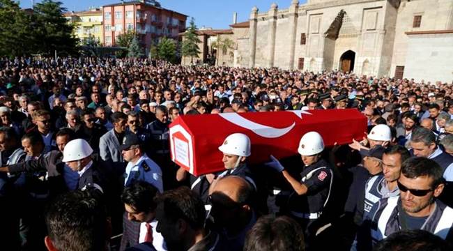 ŞEHİT POLİS MEMURUMUZ SEFA ALTINSOY AKSARAY'DA SON YOLCULUĞUNA UĞURLANDI