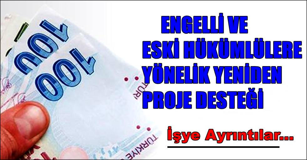 AKSARAY DA ENGELLİ VE ESKİ HÜKÜMLÜLERE YÖNELİK PROJE DESTEĞİ