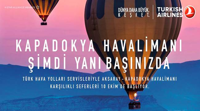 AKSARAYDAN KAPADOKYA HAVAALANINA SERVİSLER BAŞLIYOR