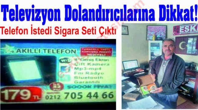 ESKİLLİ VATANDAŞ TELEFON SİPARİŞİ VERDİ SİGARA SETİ GELDİ