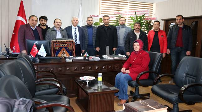 AK PARTİ MERKEZ İLÇE YÖNETİMİNDEN CANBULUT’A “HAYIRLI OLSUN” ZİYARETİ