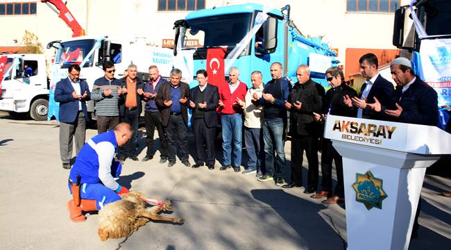 AKSARAY BELEDİYESİ 6 YENİ ARAÇLA,FİLOSUNU GÜÇLENDİRDİ