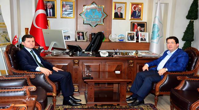 EMNİYET MÜDÜRÜ HÜNER’DEN BAŞKAN YAZGI’YA İADE-İ ZİYARET