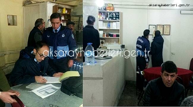 AKSARAY'DA ZABITADAN YILBAŞI DENETİMİ