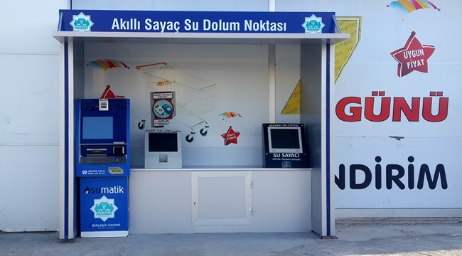 AKSARAY TOKİ BÖLGESİNE AKILLI SAYAÇ SU DOLUM NOKTASI