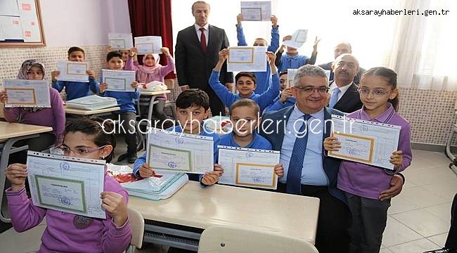 AKSARAY'DA 15 TEMMUZ OKULUNDA KARNE DAĞITIM TÖRENİ