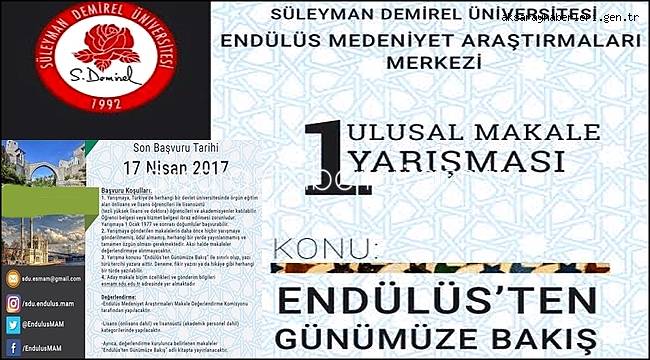 “ENDÜLÜS’TEN GÜNÜMÜZE BAKIŞ” KONULU MAKALE YARIŞMASI