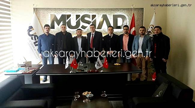 HALKBANK &#039;TAN AKSARAY GENÇ MÜSİAD’A HAYIRLI OLSUN ZİYARETİ