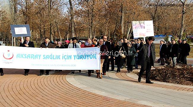 AKSARAY'DA DÜNYA SİGARA BIRAKMA GÜNÜ YÜRÜYÜŞÜ