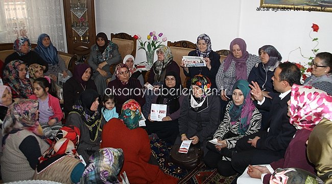 AKSARAY AK HEYET, EV HANIMLARINA YENİ ANAYASAYI ANLATTI