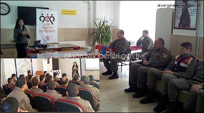 AKSARAY'DA ER, ER BAŞ VE RÜTBELİ ASKERLERE YÖNELİK 'EVLİLİK ÖNCESİ EĞİTİM' VERİLDİ