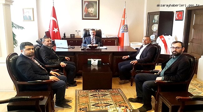 AKSARAY MÜSİAD EMİNYET MÜDÜRÜ ALİ KARABAĞ’I ZİYARET ETTİ