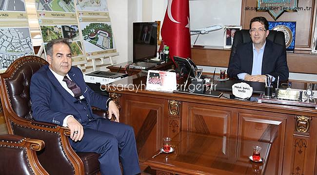 AKSARAY POMEM MÜDÜRÜ TURGAY’DAN BAŞKAN YAZGI’YA ZİYARET