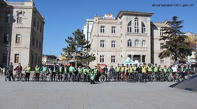 AKSARAYLI BİSİKLETLİLERDEN ÖRNEK ETKİNLİK