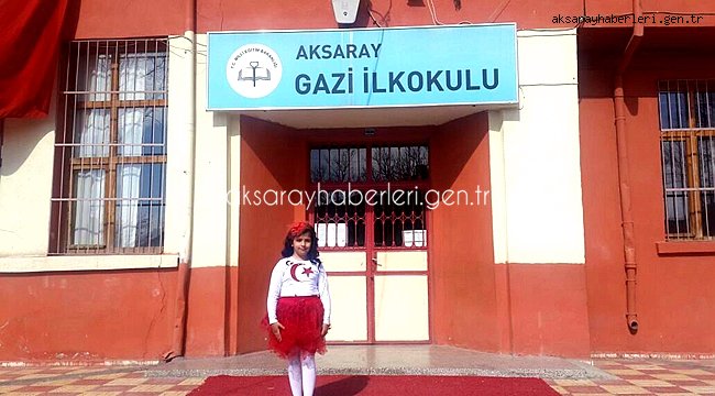 ALEYNA GÜZEL YARIŞMADA AKSARAY İL BİRİNCİSİ OLDU