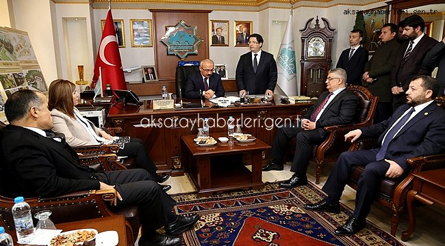 BAKAN ELVAN, BAŞKAN YAZGI’YI MAKAMINDA ZİYARET ETTİ