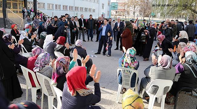 BAŞKAN YAZGI TACİN MAHALLESİ SAKİNLERİYLE BULUŞTU