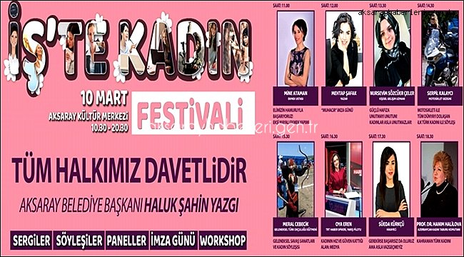İŞ’TE KADIN FESTİVALİ BAŞLIYOR