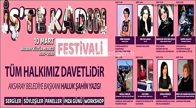 İŞ'TE KADIN FESTİVALİ BAŞLIYOR