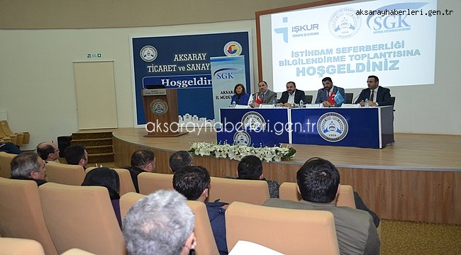 SGK VE İŞKUR İL MÜDÜRLÜĞÜ ATSO’ DA İŞVERENLERLE BULUŞTU