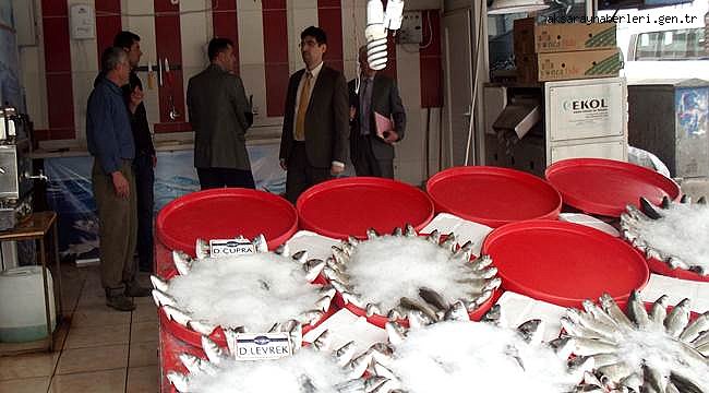 AKSARAY&#039;DA BALIK SATIŞI YAPAN İŞ YERLERİ DENETLENDİ