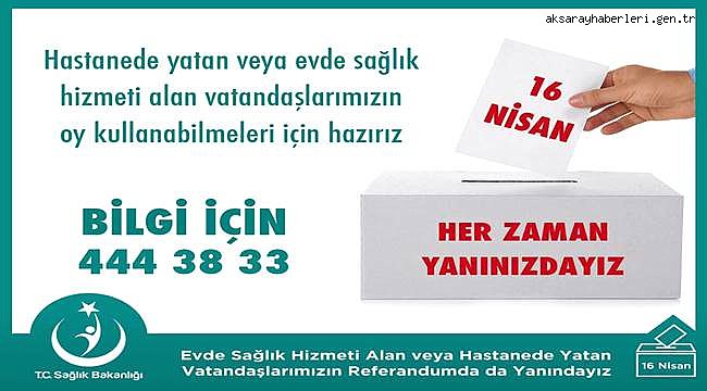 AKSARAY'DA HASTALAR SANDIĞA SAĞLIK BAKANLIĞI'NCA TAŞINACAK