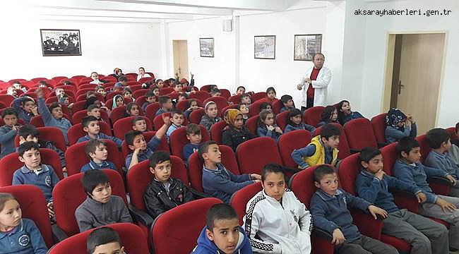 AKSARAY'DA ÖĞRENCİLERE OKUL SÜTÜ ve GÜVENİLİR GIDA KONULU EĞİTİM VERİLDİ