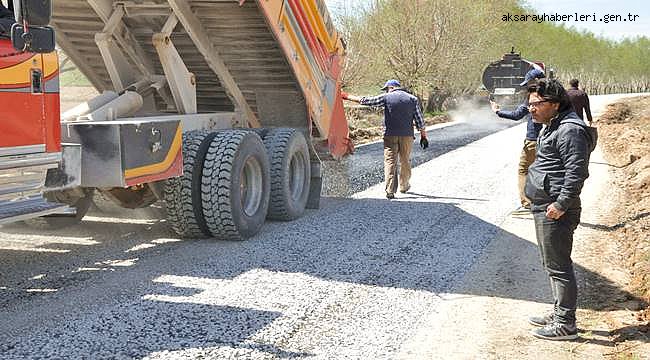 AKSARAY İL ÖZEL İDARESİ AKSARAY&#039;DA YENİ YOL YAPIM SİSTEMİ DENİYOR