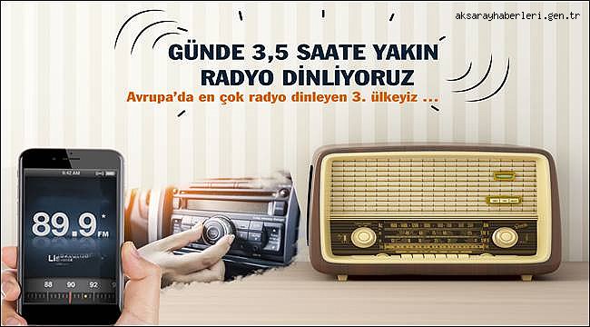AVRUPA’DA EN ÇOK RADYO DİNLEYEN 3. ÜLKEYİZ …