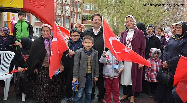 BAŞKAN YAZGI, REFERANDUM ÖNCESİNDE TAŞPAZAR MAHALLESİNDE