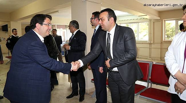 MİLLETVEKİLİ SERDENGEÇTİ VE BAŞKAN YAZGI HASTANEDE VATANDAŞLARI VE ÇALIŞANLARI ZİYARET ETTİ
