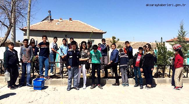 AKSARAY DA ÖZEL ÇOCUKLAR FİDAN DİKEREK MUTLU OLDULAR