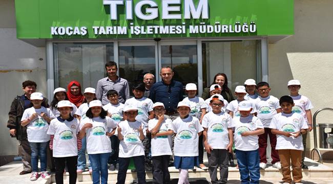 AKSARAY SELÇUKLU İLKOKULUNDAN 20 ÖĞRENCİ TARIM KAMPINDA