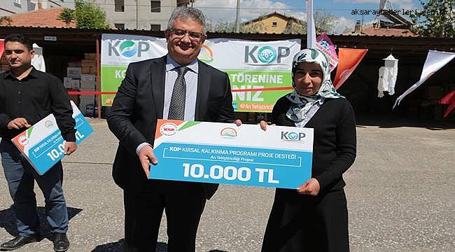 KOP'TAN AKSARAY'DA 38 ÇİFTÇİMİZE DESTEK