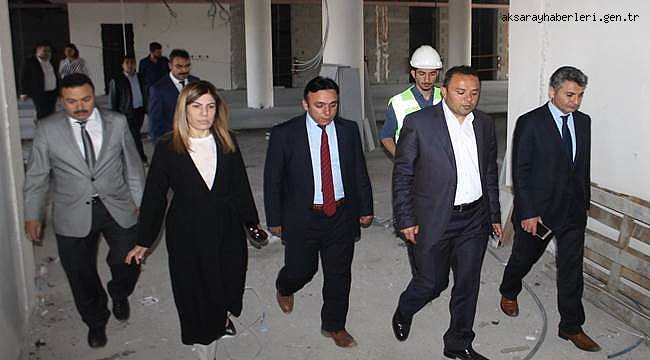 YENİ AKSARAY DEVLET HASTANESİ İNŞAATININ YÜZDE 95’LİK KISMI TAMAMLANDI