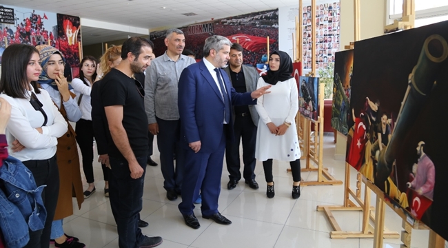AKSARAY'DA 15 TEMMUZ ŞEHİTLERE SAYGI SERGİSİ