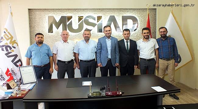 AKSARAY GELİR İDARESİ BAŞKANLIĞINDAN MÜSİAD’A TEŞEKKÜR PLAKETİ
