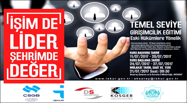 AKSARAY'DA İŞİMDE LİDER ŞEHRİMDE DEĞER PROJESİ