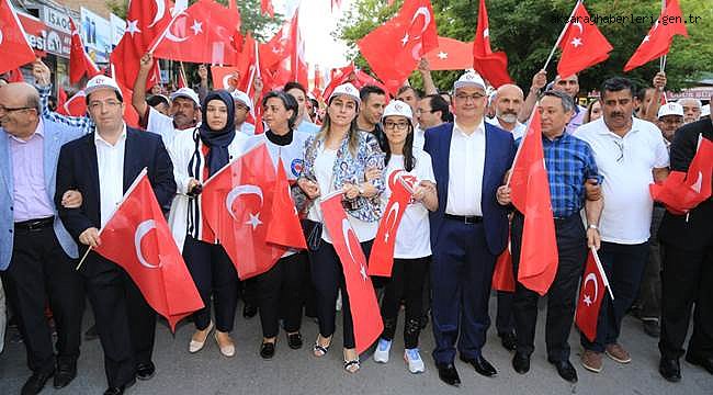 AKSARAY'DA MİLLİ BİRLİK YÜRÜYÜŞÜ