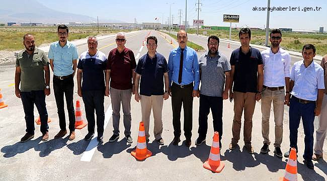 AKSARAY OSB YOLU TAMAMLANARAK TRAFİĞE AÇILDI