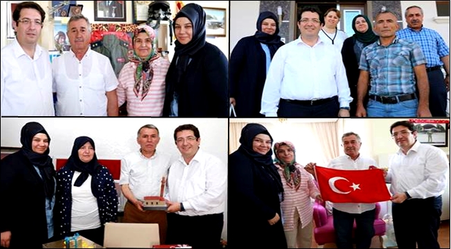 ŞEHİT HAMZA GÜMÜŞSOY, YUNUS EMRE AKBAŞ ve SİNAN KUNDURACI’NIN AİLELERİNE ZİYARET