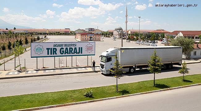 AKSARAY DA TIR ARAÇLARI, MAHALLE ARALARINA DEĞİL, GARAJA PARK EDECEKLER