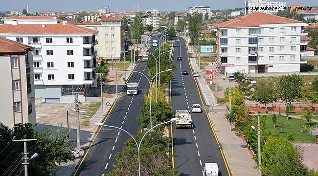 AKSARAY SELÇUK CADDESİ ASFALTLANARAK TRAFİĞE AÇILDI